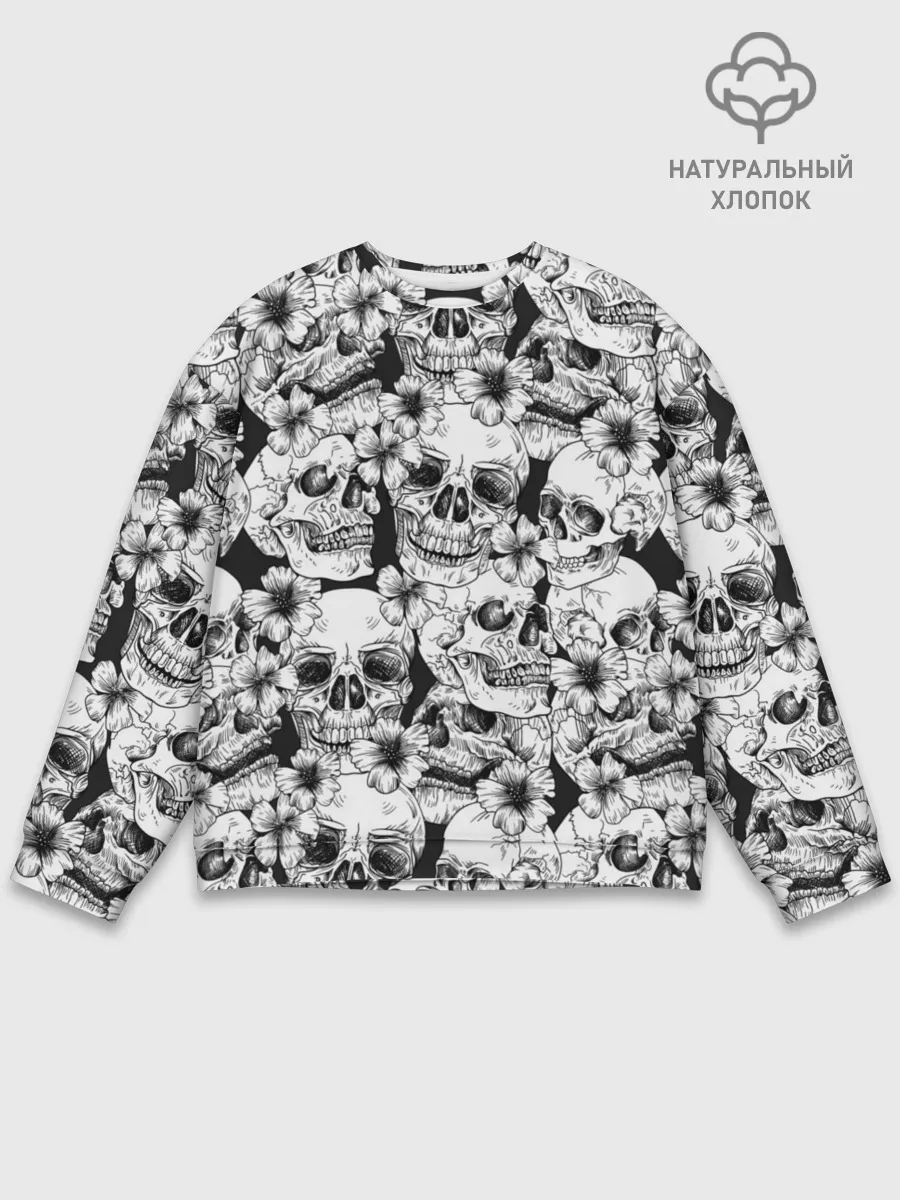 Мужской свитшот базовый / Черепа