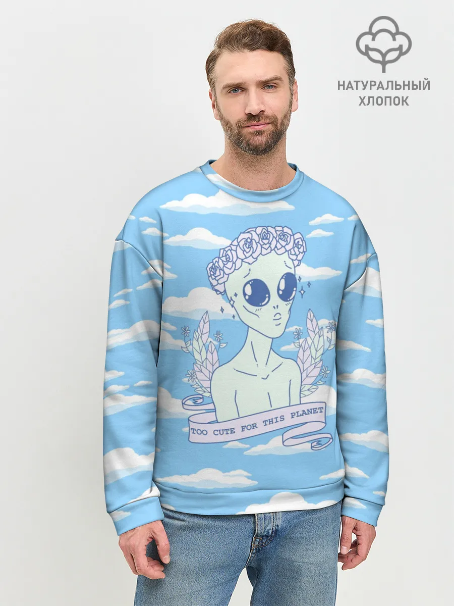Мужской свитшот базовый / Слишком Милый