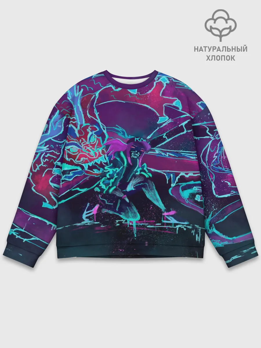 Мужской свитшот базовый / lol kda akali