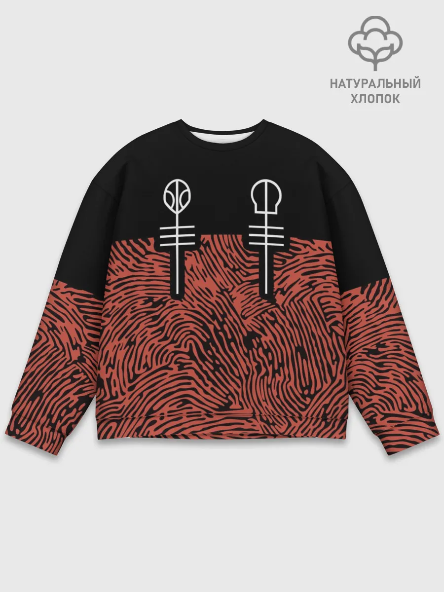 Мужской свитшот базовый / Twenty One Pilots - Blurryface