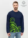 Мужской свитшот базовый / Кислотный осьминожка