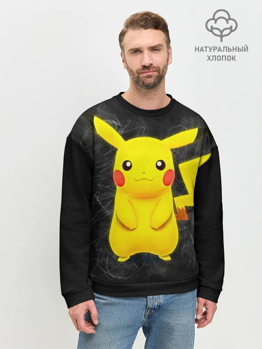 Мужской свитшот базовый / Покемон Пикачу