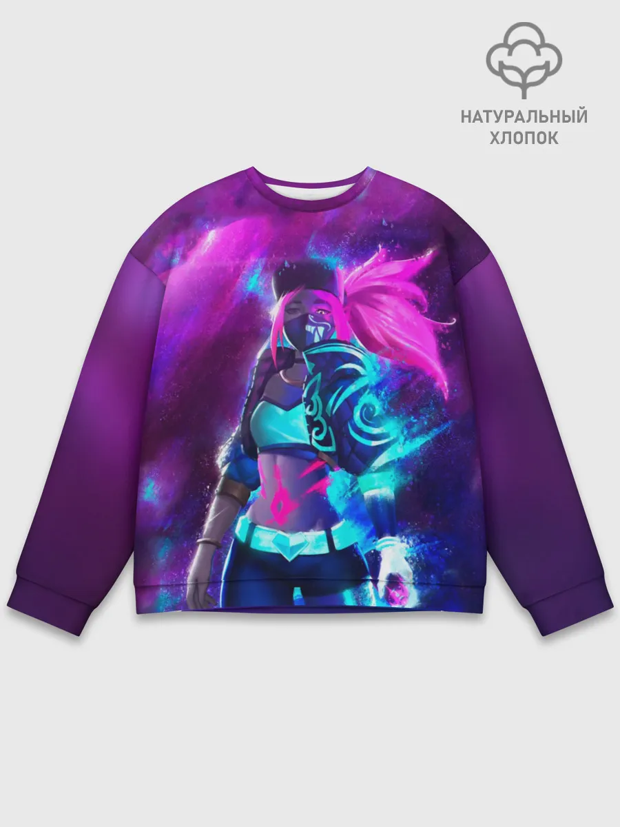 Мужской свитшот базовый / KDA. Akali