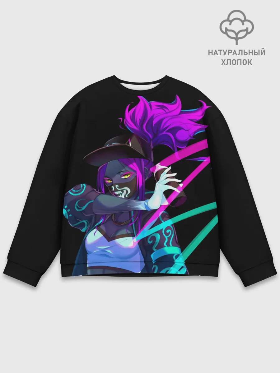 Мужской свитшот базовый / KDA. Akali