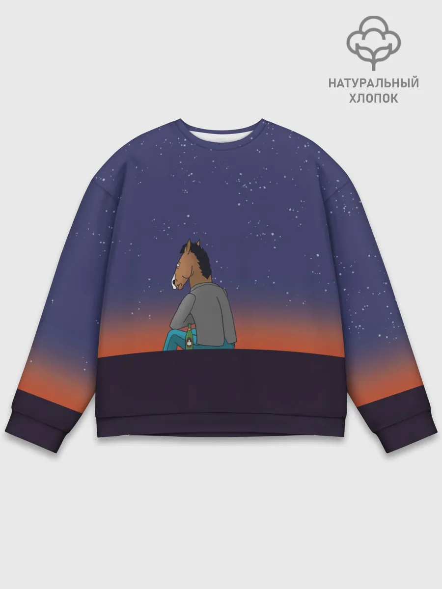 Мужской свитшот базовый / Конь Бо Джек