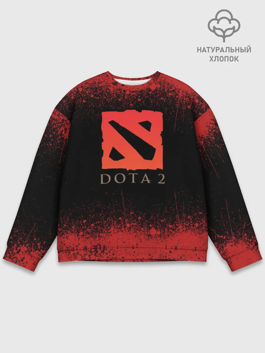 Мужской свитшот базовый / Кровавая Дота 2