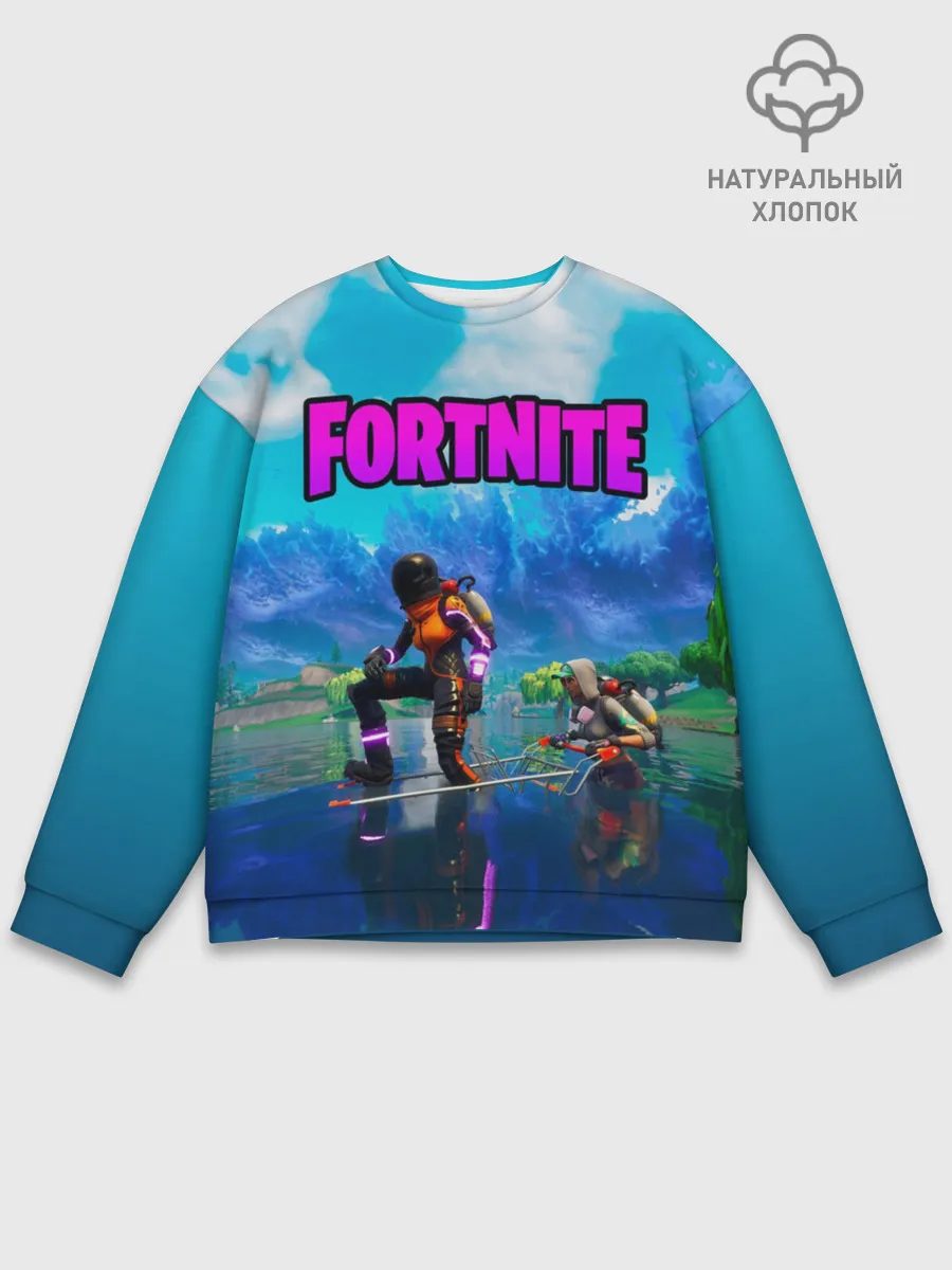 Мужской свитшот базовый / Fortnite повозка