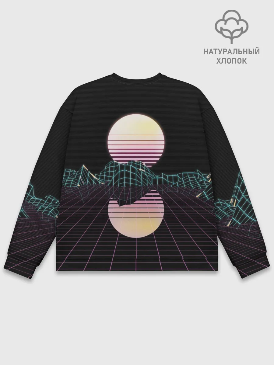 Мужской свитшот базовый / Retro Wave