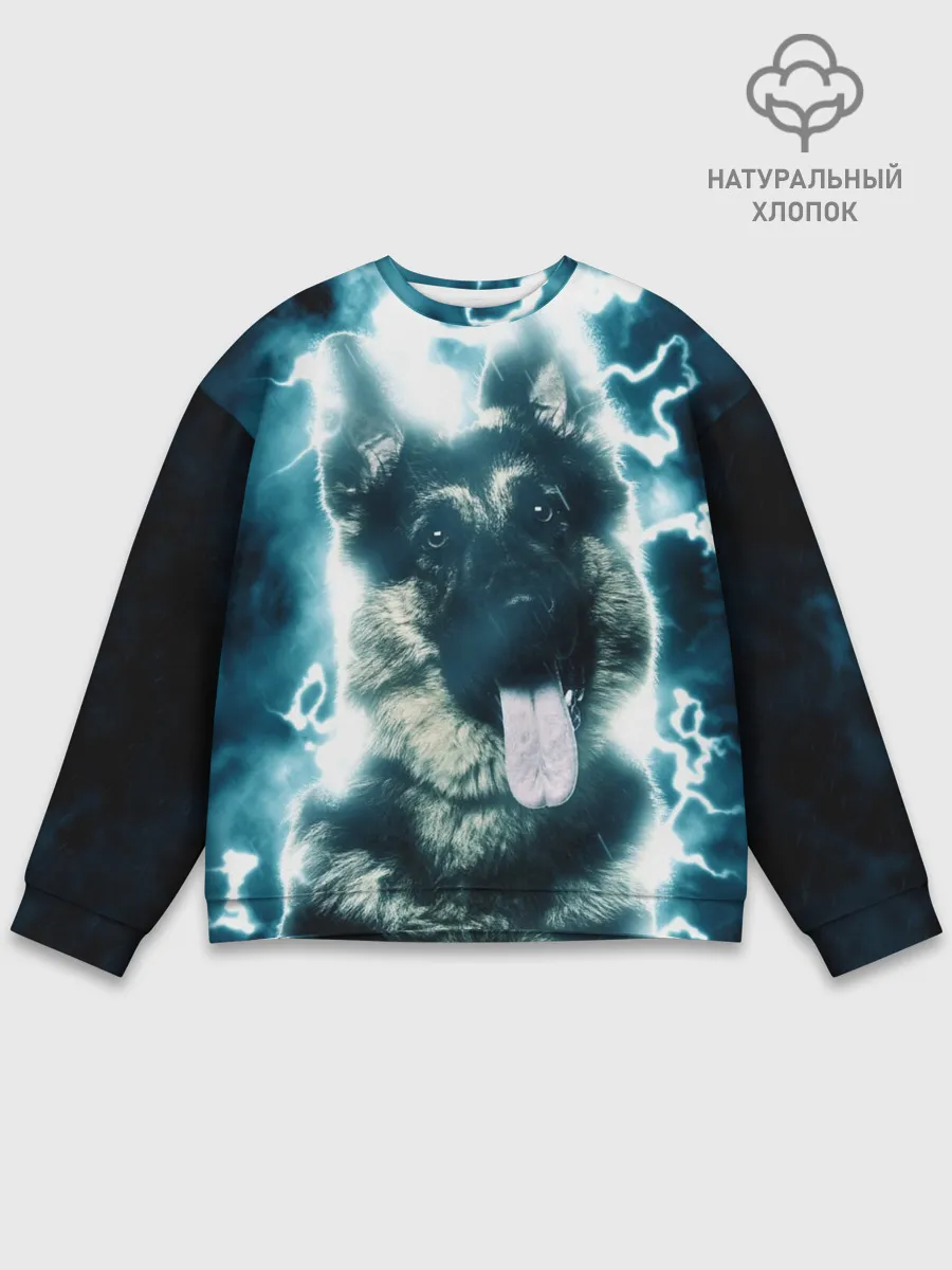 Мужской свитшот базовый / Немецкая овчарка