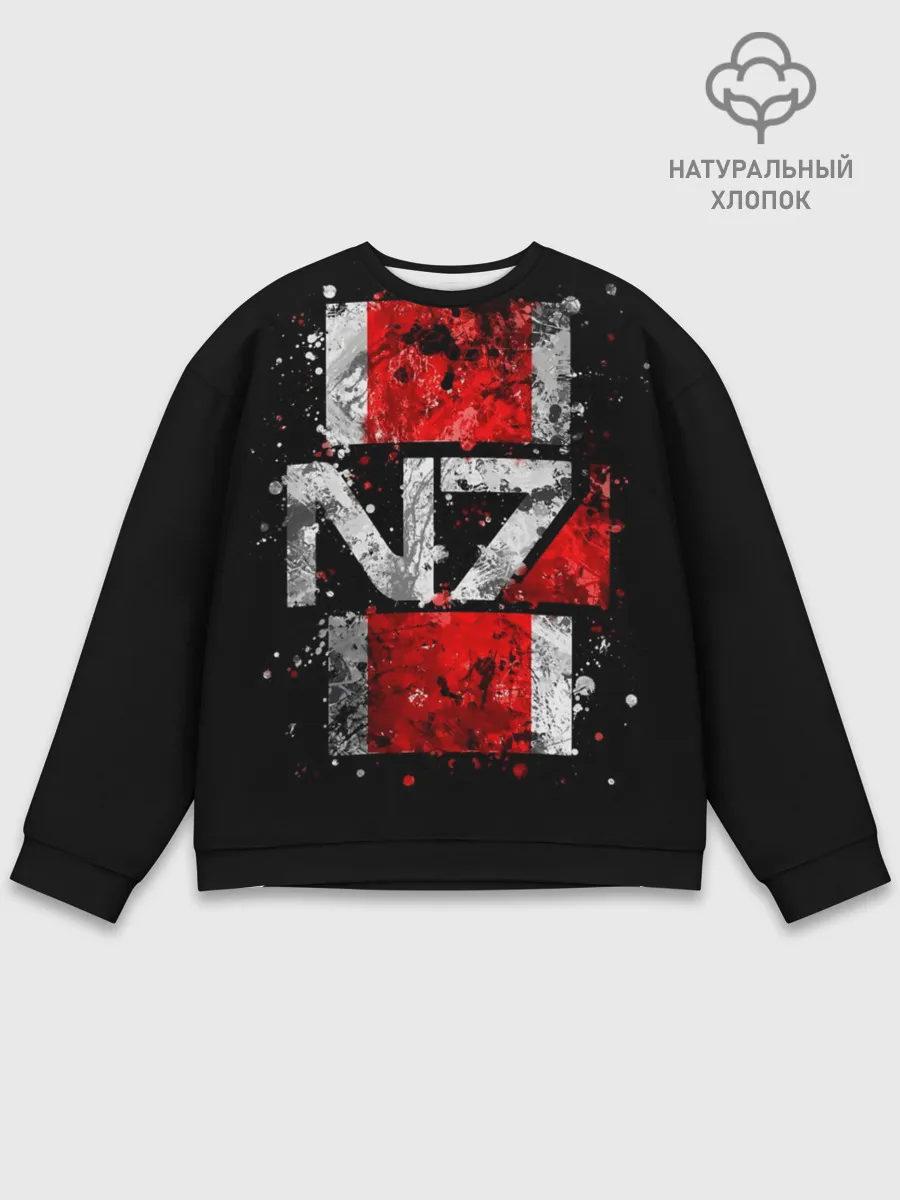 Мужской свитшот базовый / Mass Effect N7