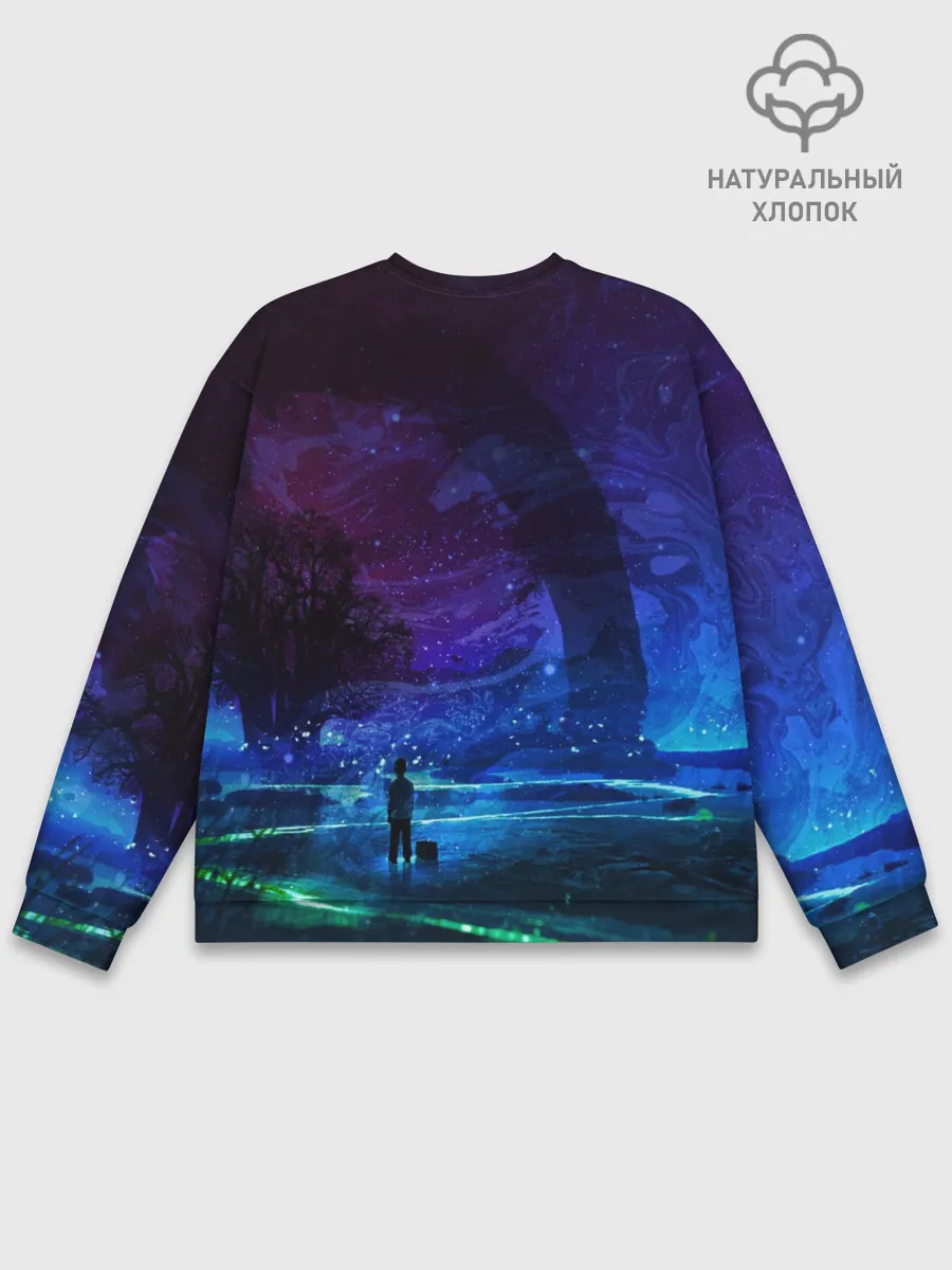 Мужской свитшот базовый / Парень и космос