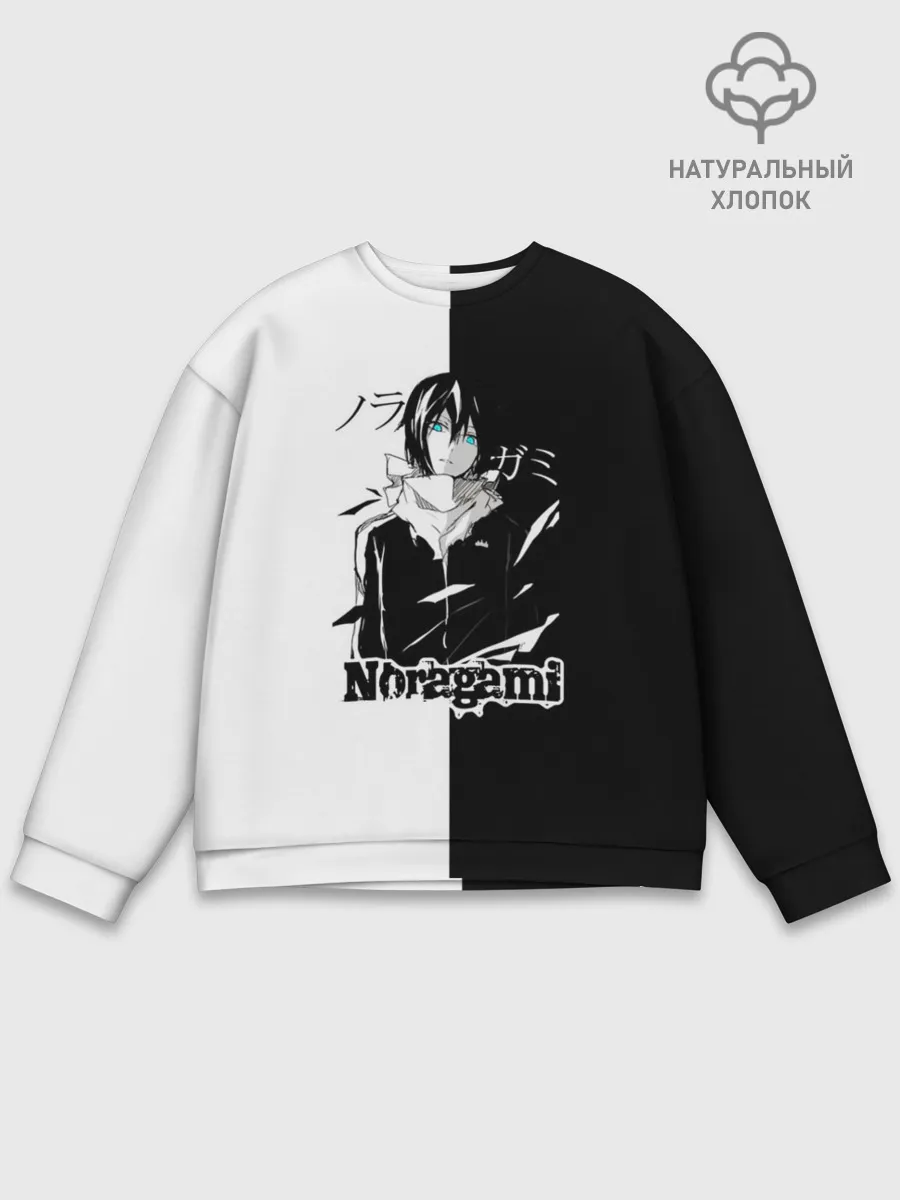 Мужской свитшот базовый / БЕЗДОМНЫЙ БОГ. Черное и Белое