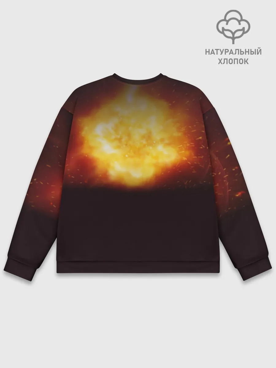 Мужской свитшот базовый / Демон-Всадник