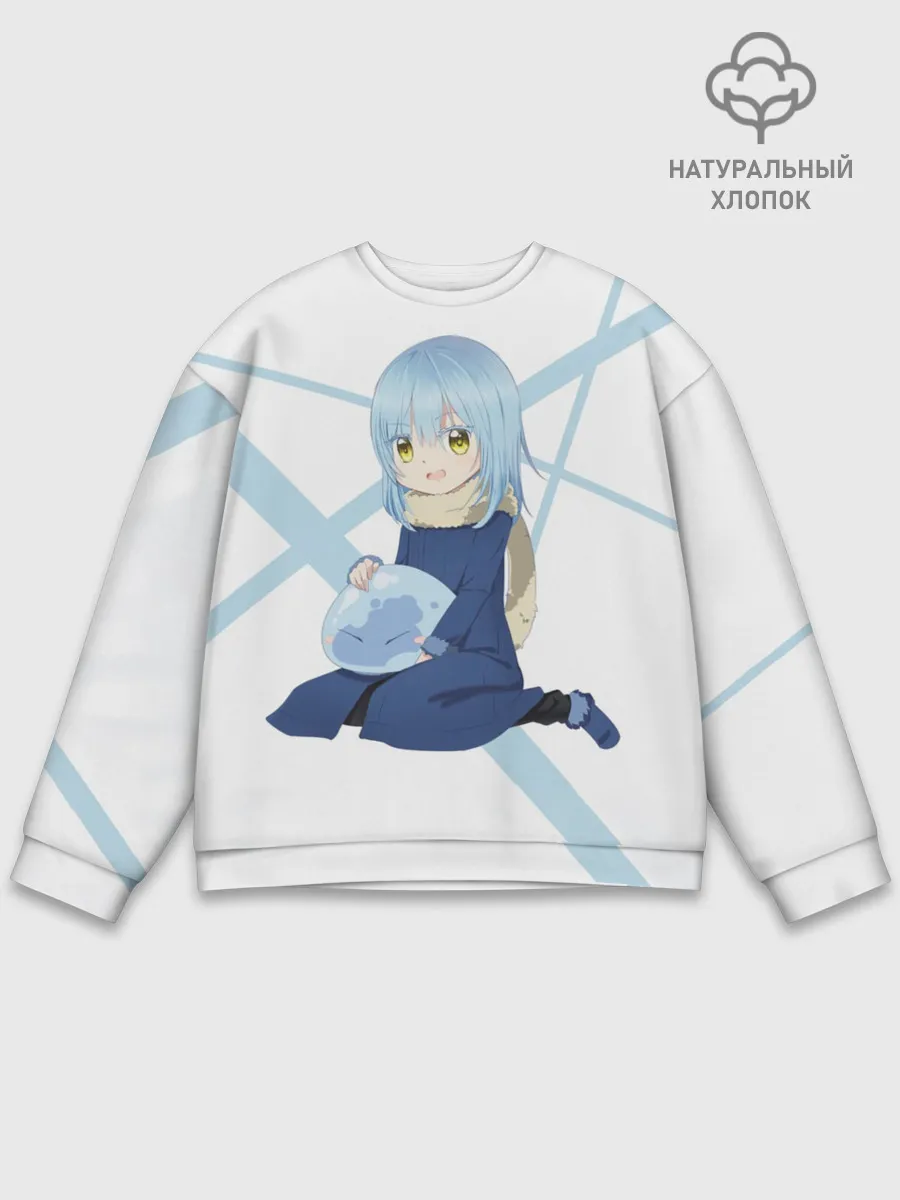 Мужской свитшот базовый / О моём перерождении в слизь