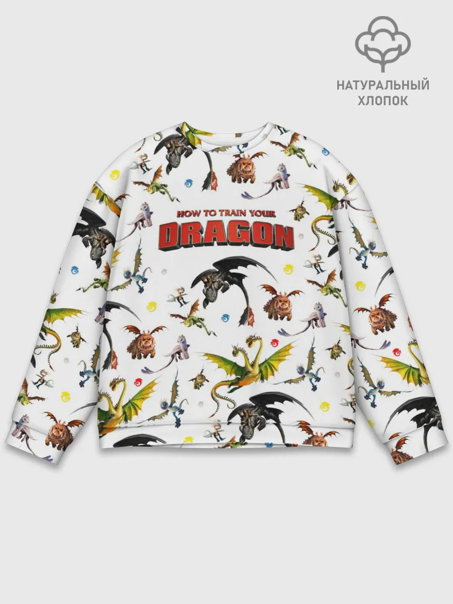 Мужской свитшот базовый / Как приручить дракона