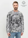 Мужской свитшот базовый / Череп из ахегао