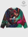 Мужской свитшот базовый / CS GO hyper beast skin
