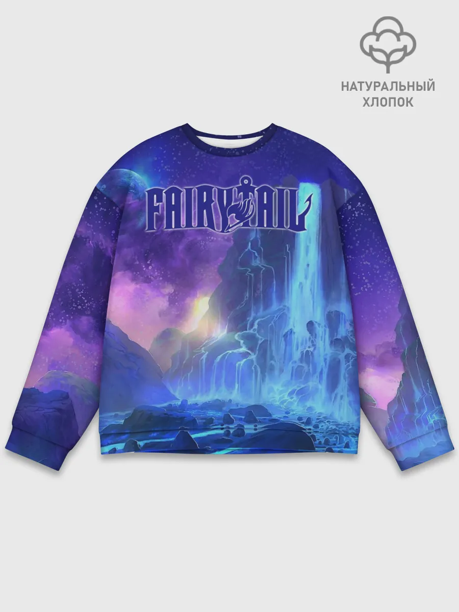 Мужской свитшот базовый / Водопад Фейри Тейл