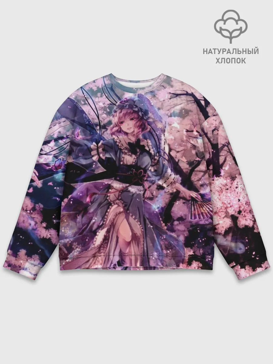 Мужской свитшот базовый / Anime Girl tree