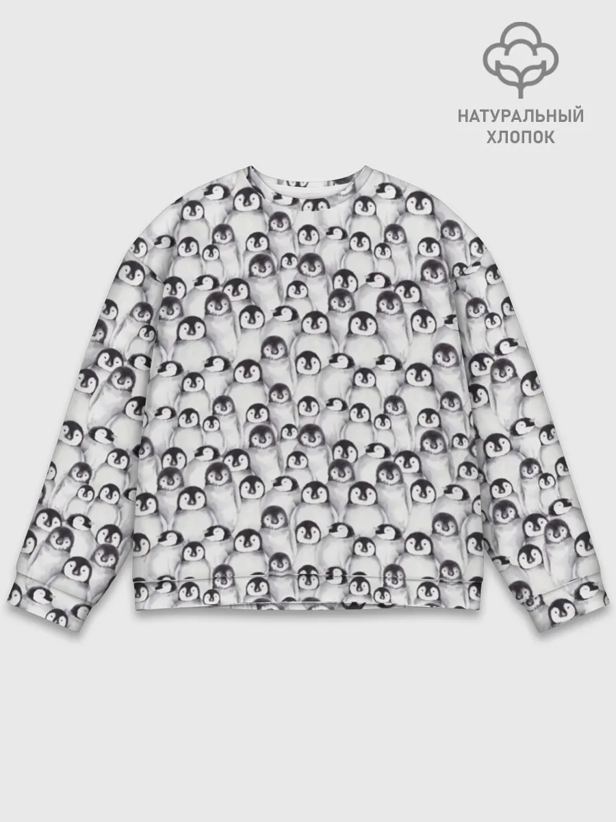 Мужской свитшот базовый / Пингвинчики