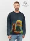 Мужской свитшот базовый / Маленький принц с лисой