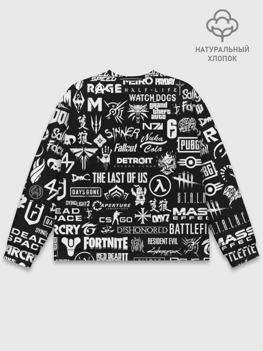 Мужской свитшот базовый / ЛОГОТИПЫ ИГР