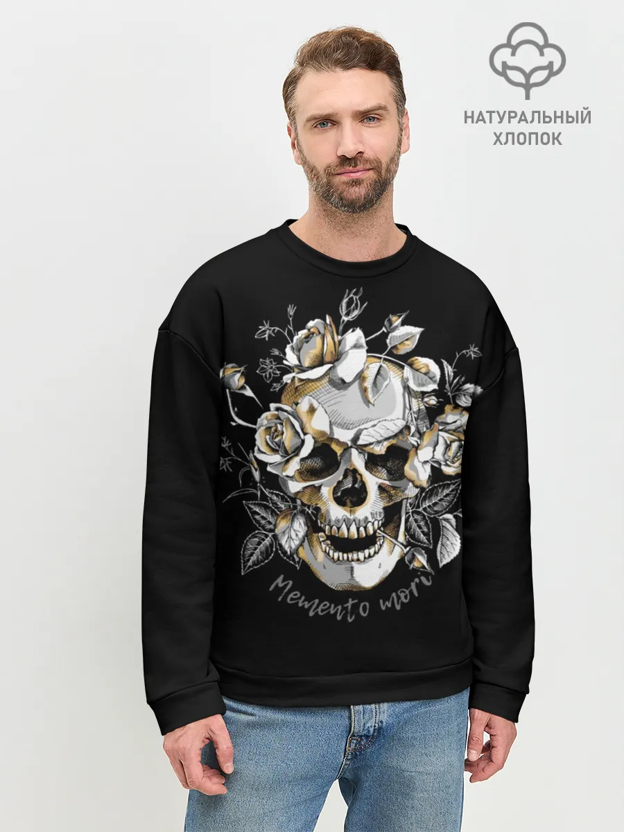 Мужской свитшот базовый / Memento mori