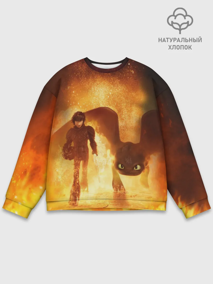 Мужской свитшот базовый / Как приручить дракона