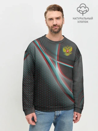 Мужской свитшот базовый / RUSSIA.