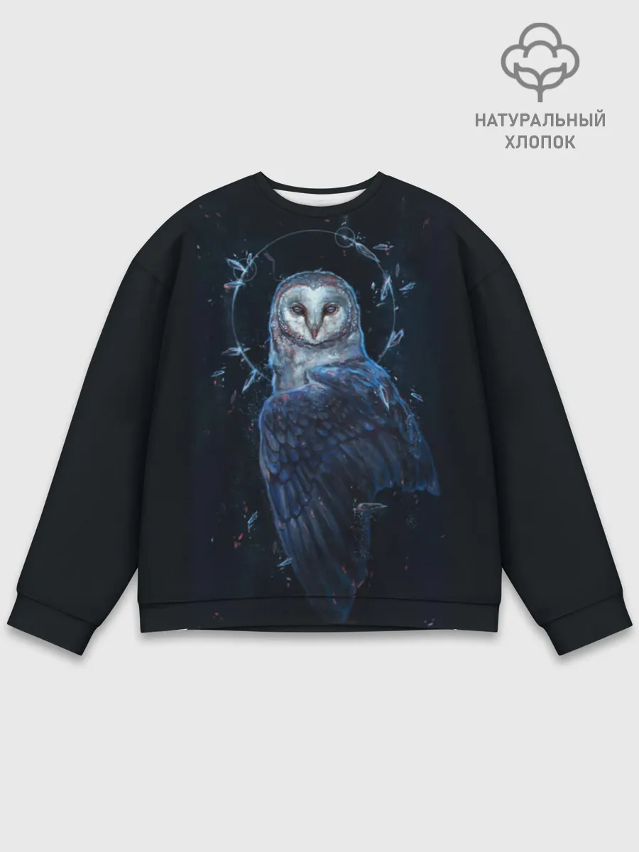 Мужской свитшот базовый / сова
