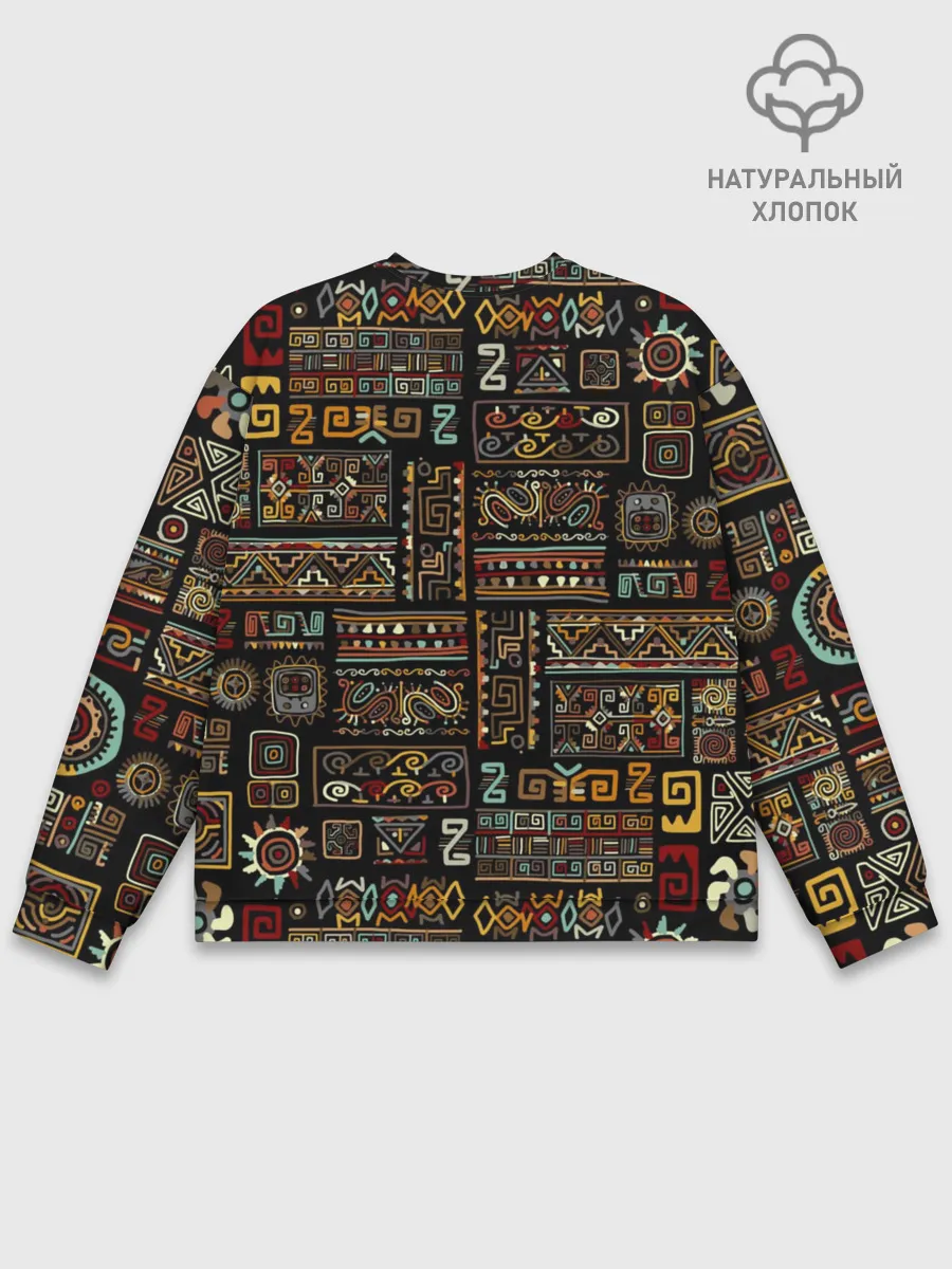 Мужской свитшот базовый / Этнический орнамент