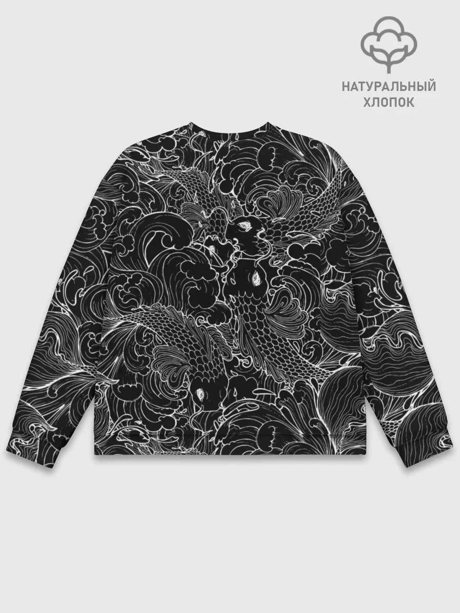 Мужской свитшот базовый / Карпы кои