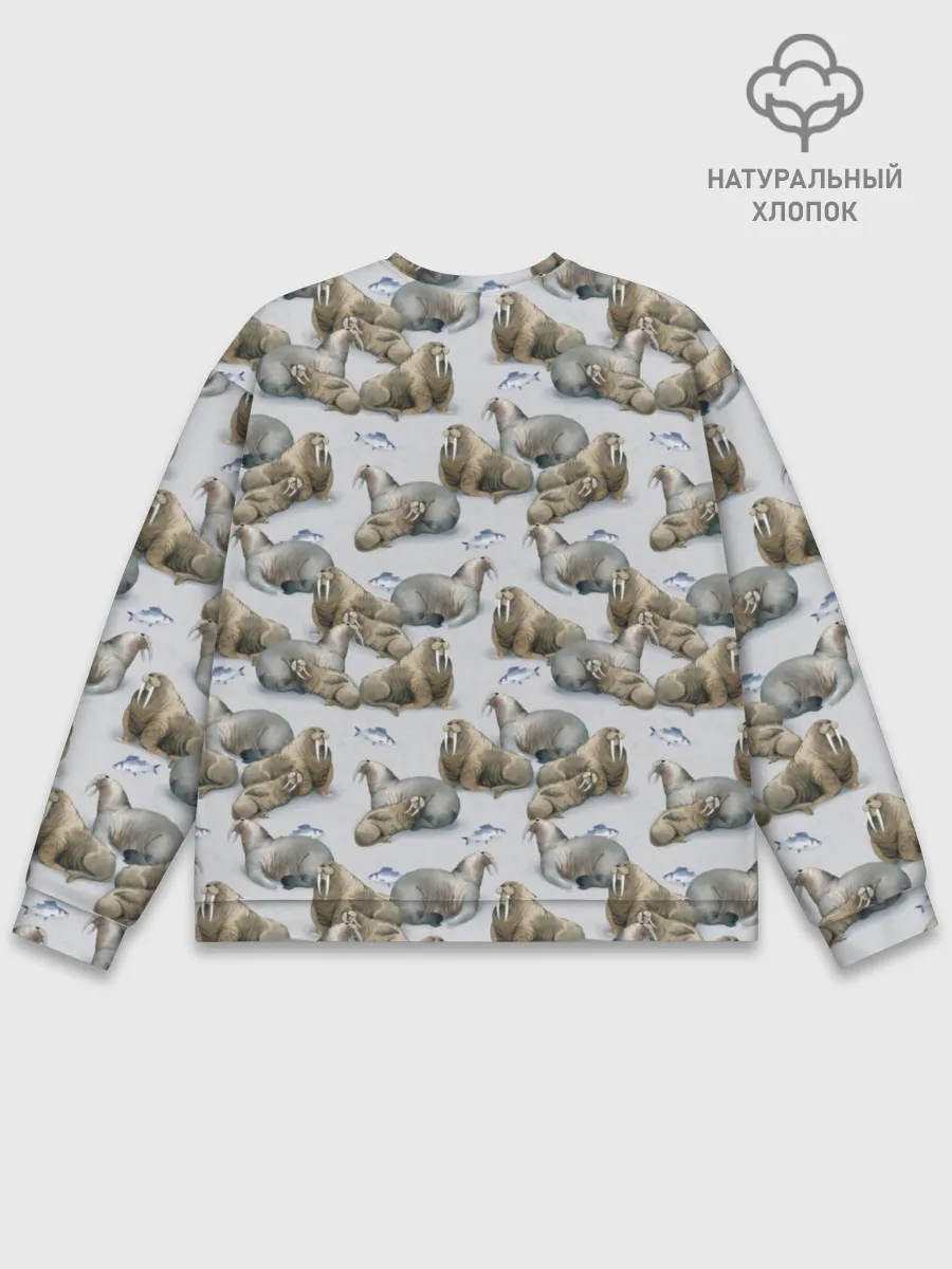 Мужской свитшот базовый / Моржи