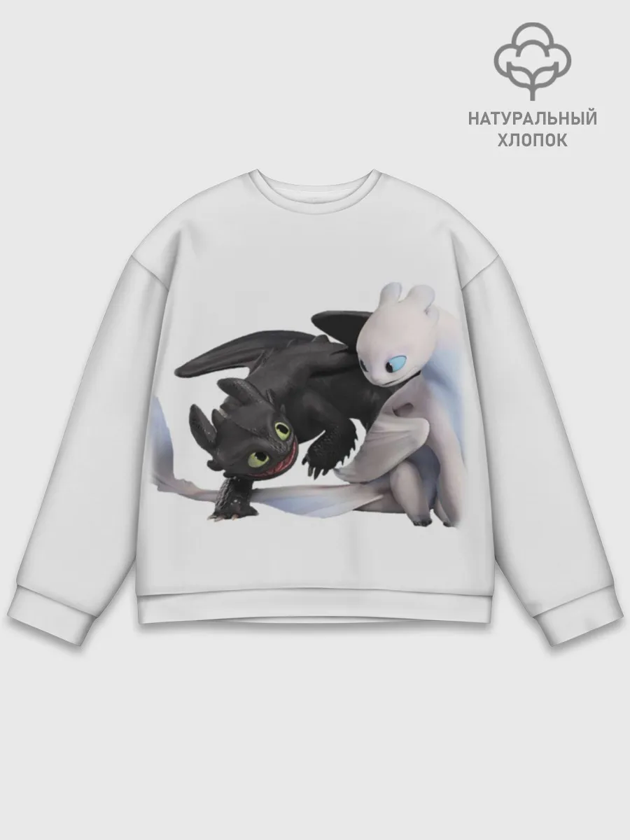 Мужской свитшот базовый / Как приручить дракона