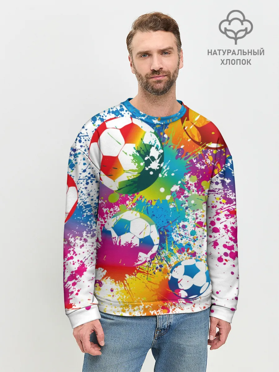 Мужской свитшот базовый / Футбольные мячи