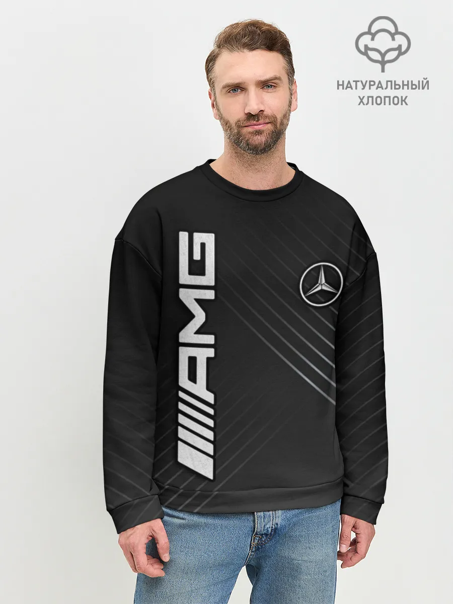 Мужской свитшот базовый / Mercedes