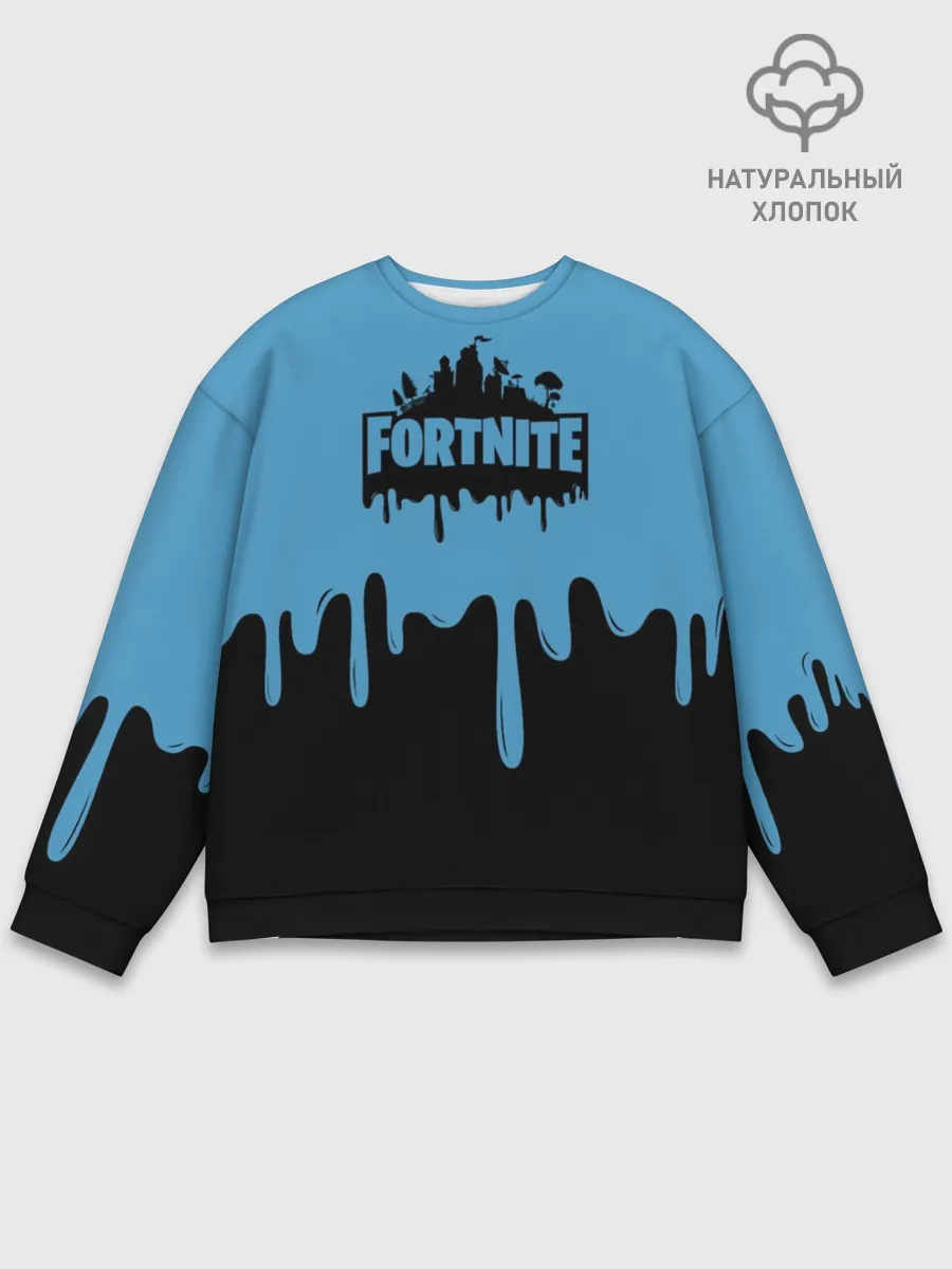 Мужской свитшот базовый / FORTNITE - Black&Blue
