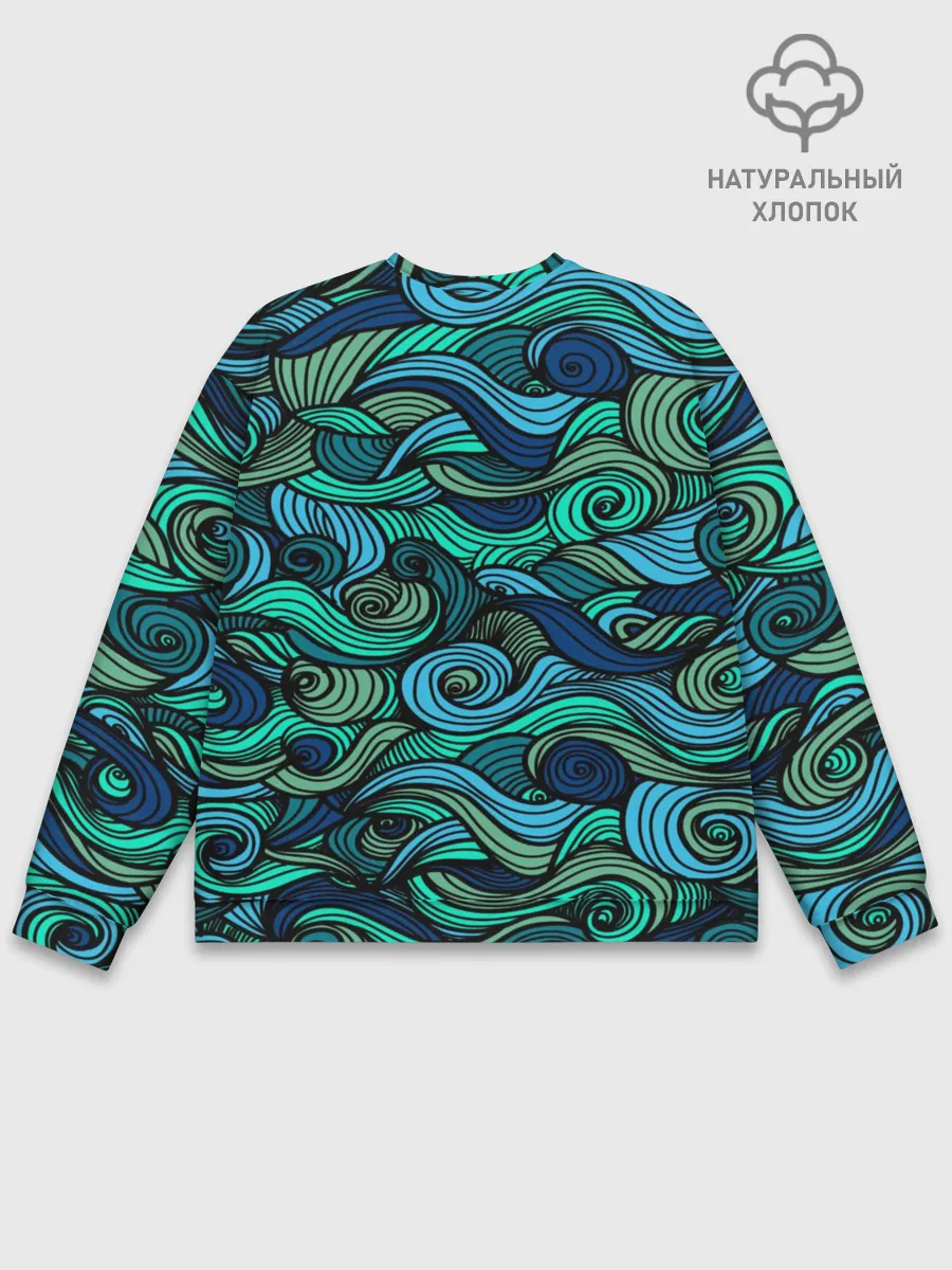 Мужской свитшот базовый / Морская пучина