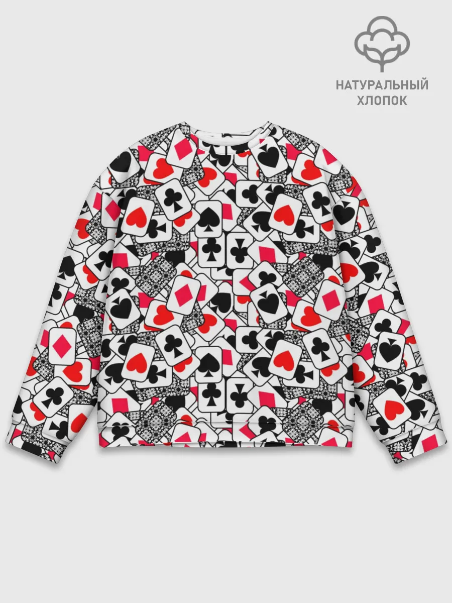 Мужской свитшот базовый / Игральные карты