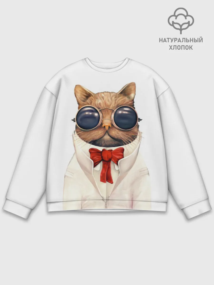 Мужской свитшот базовый / Кот