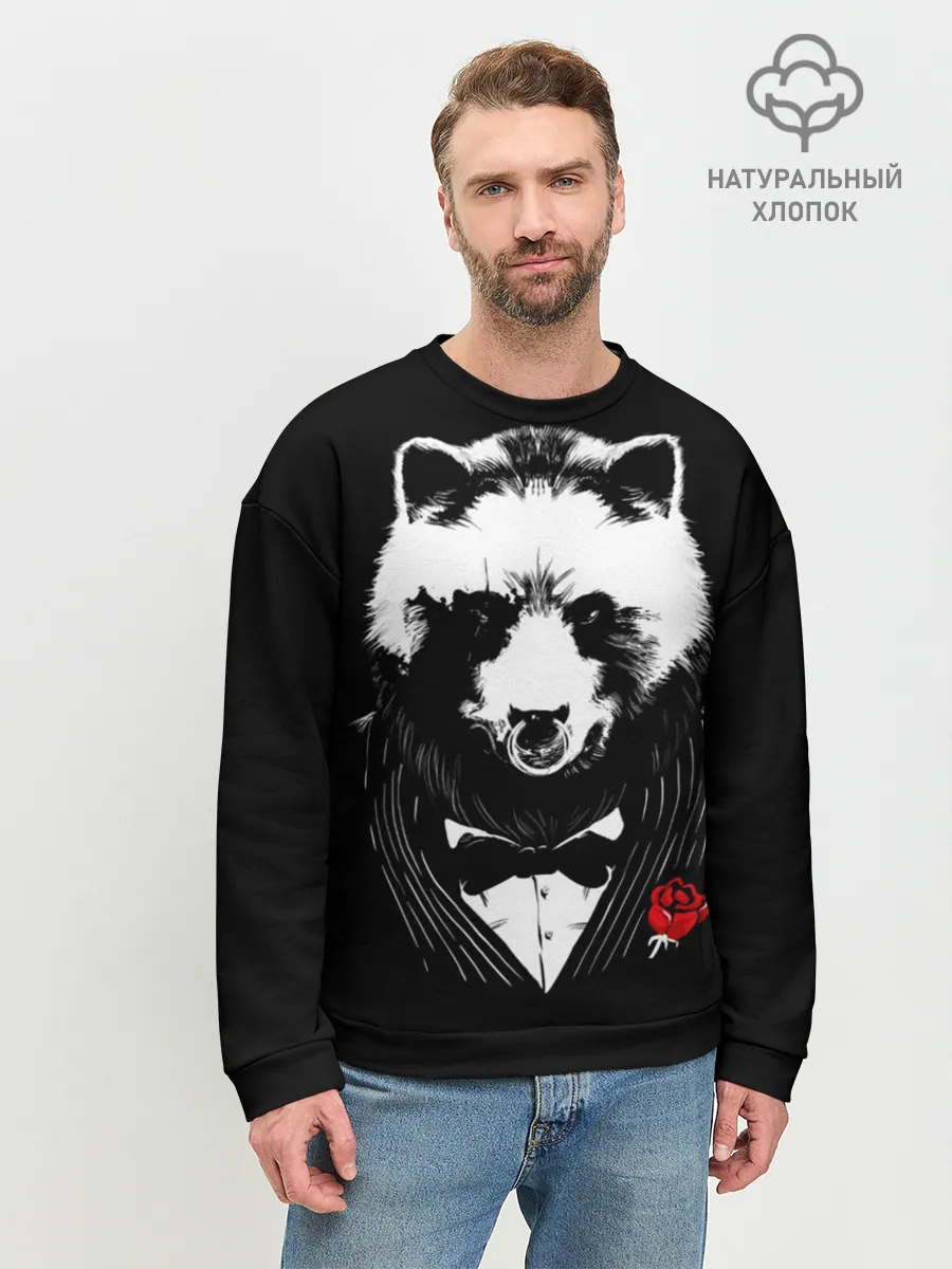 Мужской свитшот базовый / Медведь авторитет