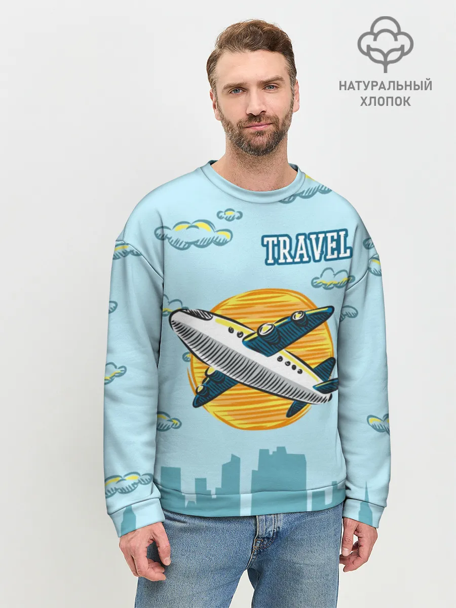 Мужской свитшот базовый / Путешествия