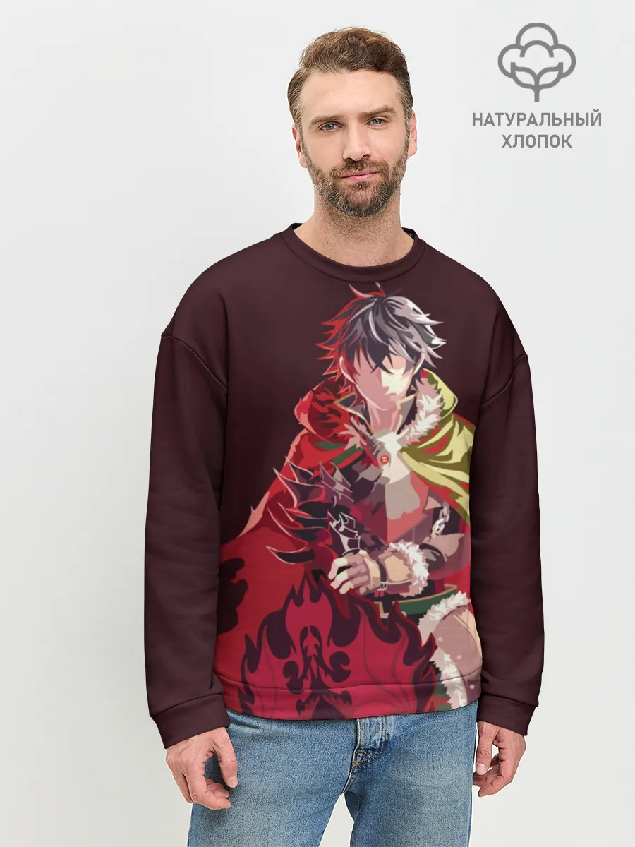 Мужской свитшот базовый / Восхождение Героя Щита