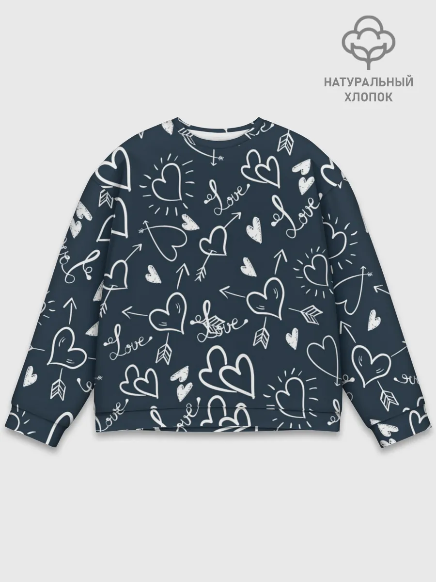 Мужской свитшот базовый / Любовь