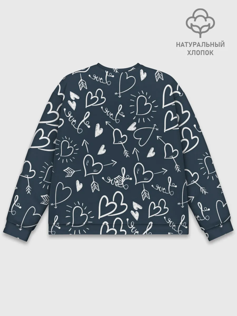 Мужской свитшот базовый / Любовь