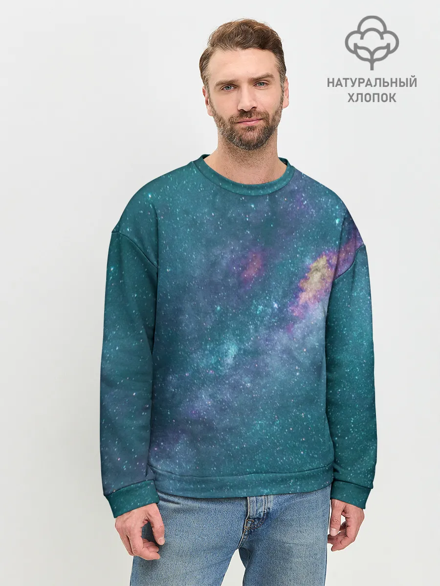 Мужской свитшот базовый / Млечный путь