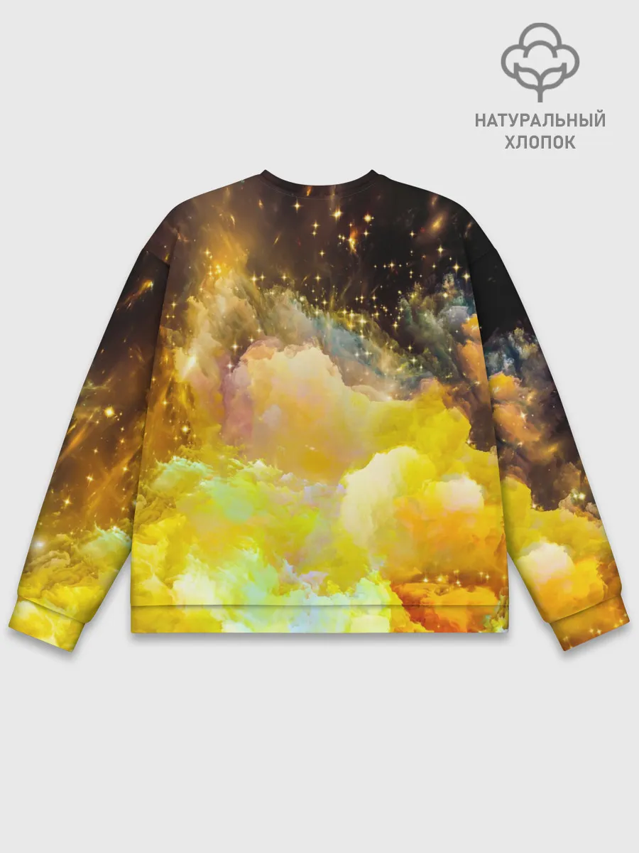 Мужской свитшот базовый / Желтая краска