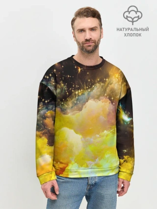 Мужской свитшот базовый / Желтая краска