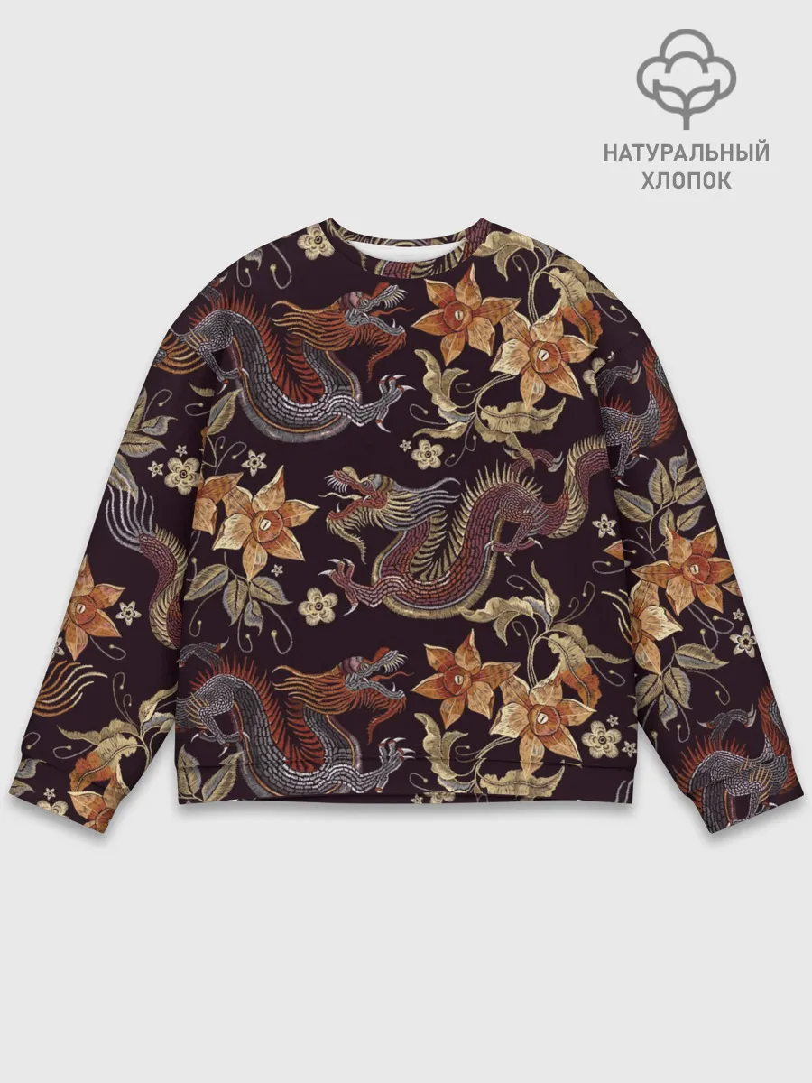 Мужской свитшот базовый / Японские драконы