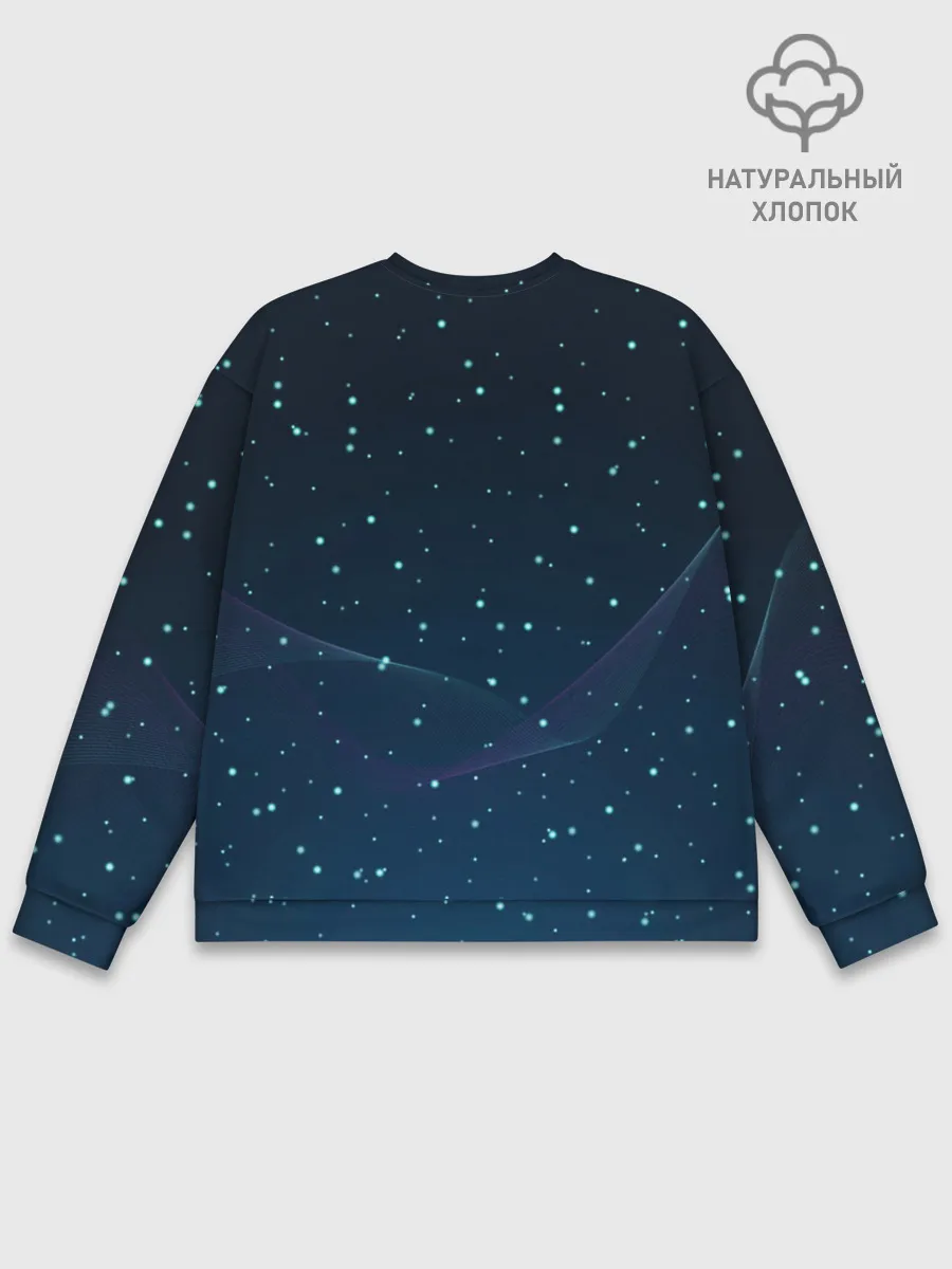 Мужской свитшот базовый / Совенок летчик